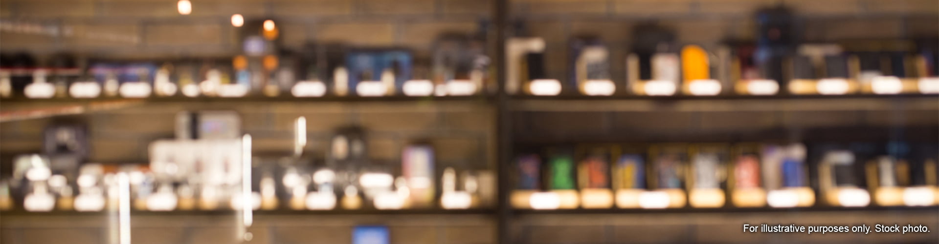 Vape products on shelves